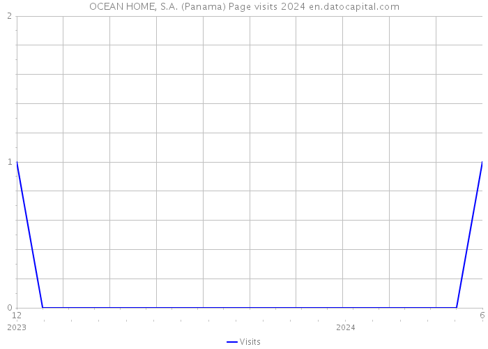 OCEAN HOME, S.A. (Panama) Page visits 2024 