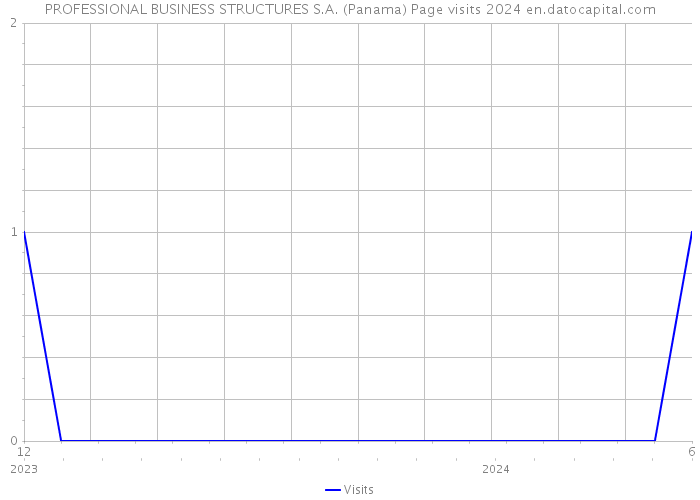 PROFESSIONAL BUSINESS STRUCTURES S.A. (Panama) Page visits 2024 