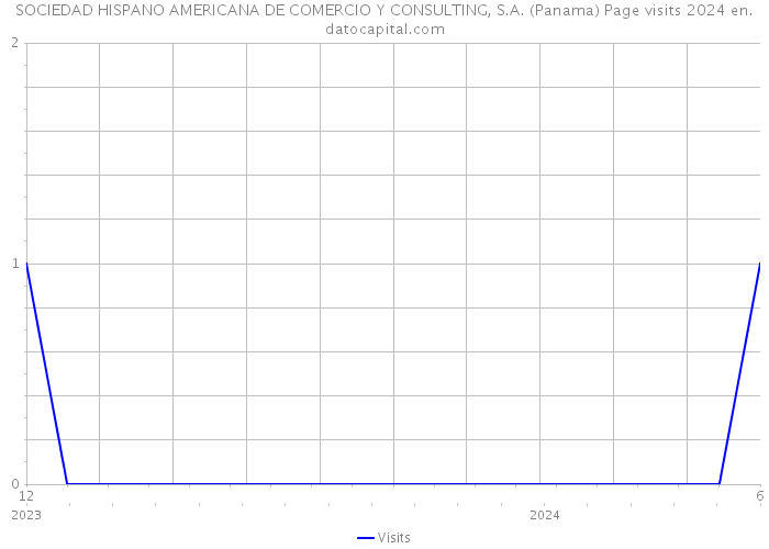 SOCIEDAD HISPANO AMERICANA DE COMERCIO Y CONSULTING, S.A. (Panama) Page visits 2024 