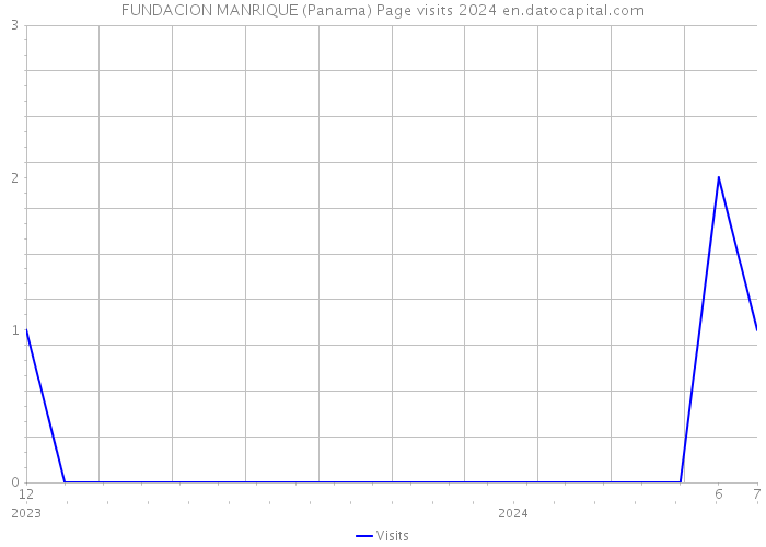 FUNDACION MANRIQUE (Panama) Page visits 2024 