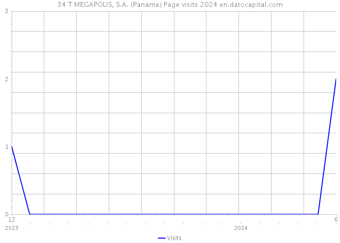 34 T MEGAPOLIS, S.A. (Panama) Page visits 2024 