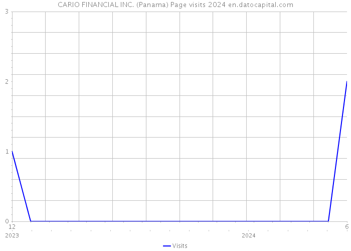 CARIO FINANCIAL INC. (Panama) Page visits 2024 