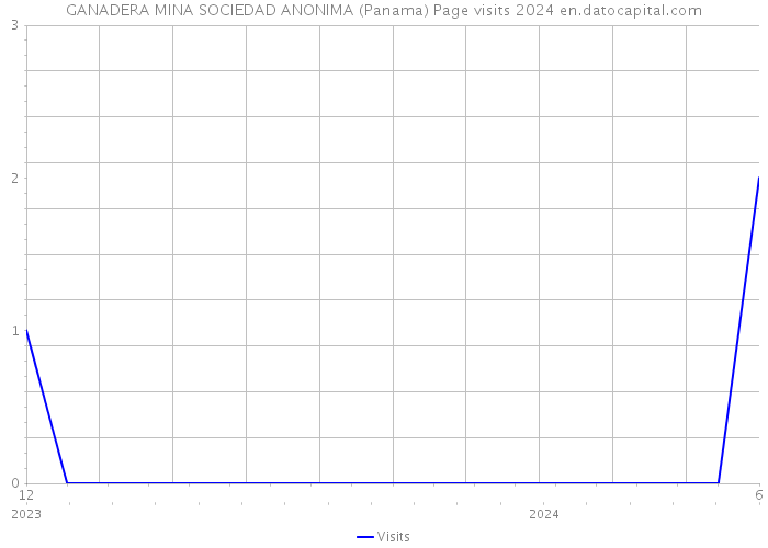 GANADERA MINA SOCIEDAD ANONIMA (Panama) Page visits 2024 