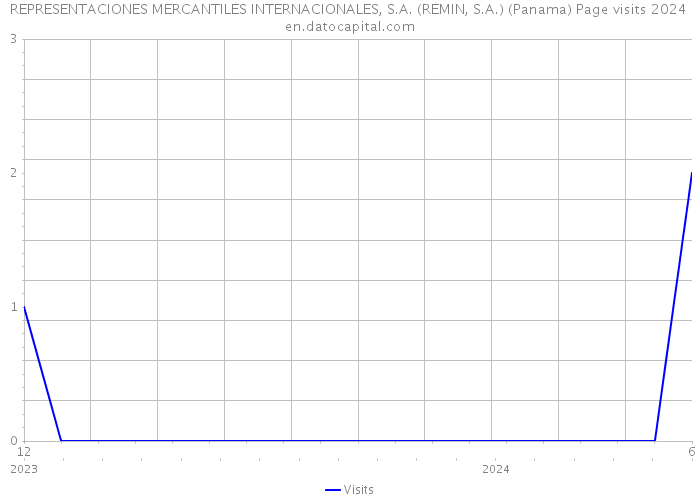 REPRESENTACIONES MERCANTILES INTERNACIONALES, S.A. (REMIN, S.A.) (Panama) Page visits 2024 