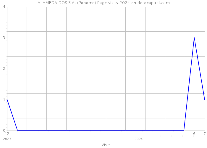 ALAMEDA DOS S.A. (Panama) Page visits 2024 