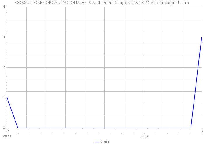 CONSULTORES ORGANIZACIONALES, S.A. (Panama) Page visits 2024 