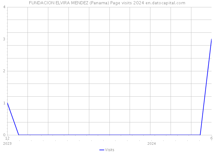 FUNDACION ELVIRA MENDEZ (Panama) Page visits 2024 