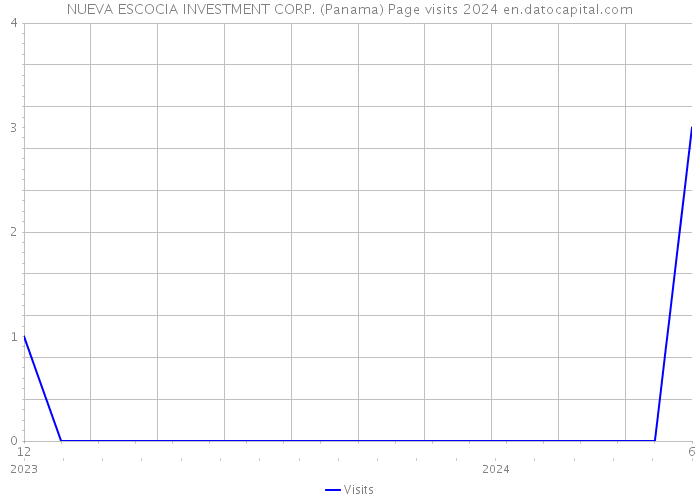 NUEVA ESCOCIA INVESTMENT CORP. (Panama) Page visits 2024 