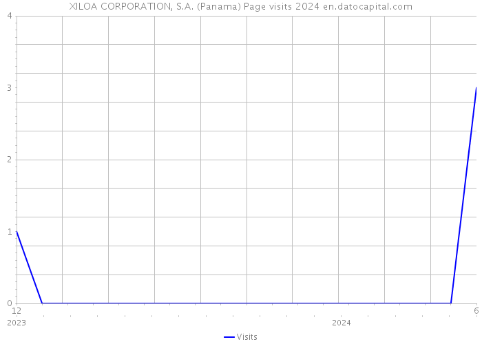 XILOA CORPORATION, S.A. (Panama) Page visits 2024 