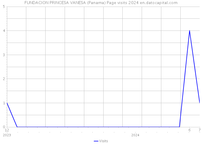 FUNDACION PRINCESA VANESA (Panama) Page visits 2024 