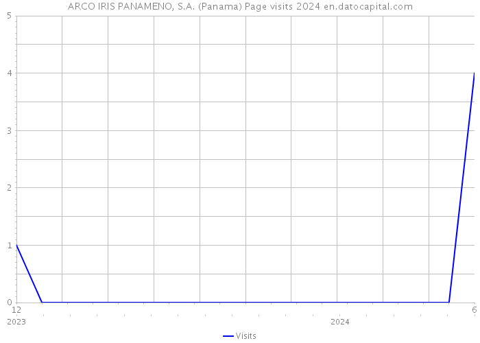 ARCO IRIS PANAMENO, S.A. (Panama) Page visits 2024 