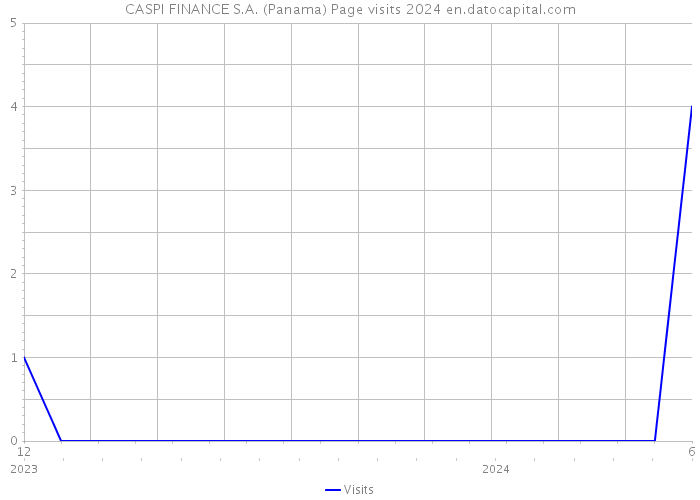 CASPI FINANCE S.A. (Panama) Page visits 2024 