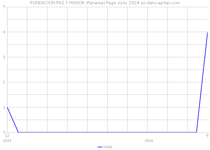 FUNDACION PAZ Y HONOR (Panama) Page visits 2024 