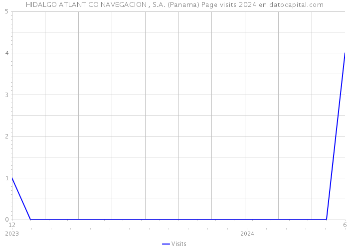 HIDALGO ATLANTICO NAVEGACION , S.A. (Panama) Page visits 2024 
