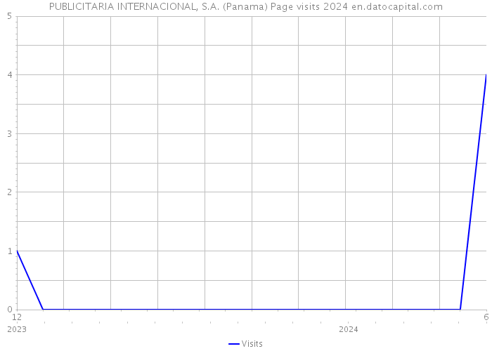 PUBLICITARIA INTERNACIONAL, S.A. (Panama) Page visits 2024 