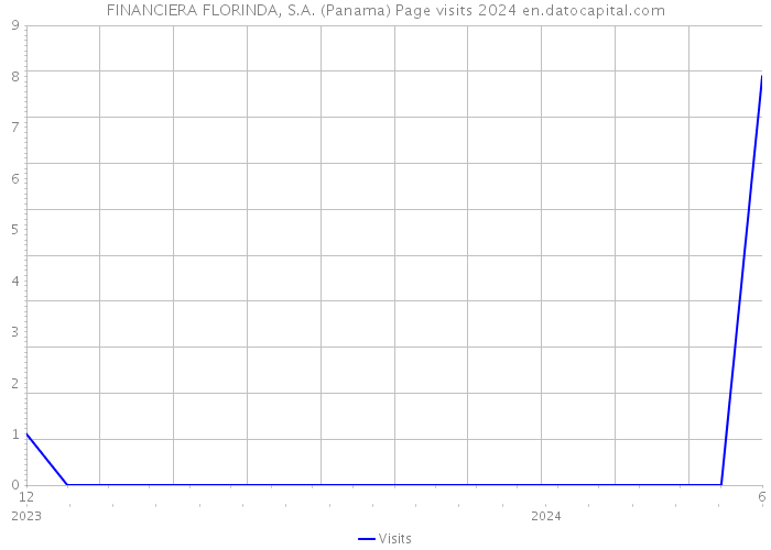 FINANCIERA FLORINDA, S.A. (Panama) Page visits 2024 