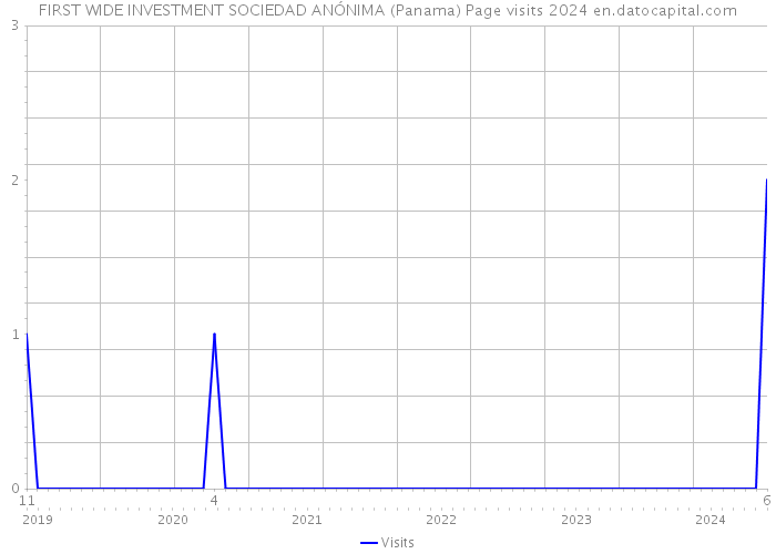 FIRST WIDE INVESTMENT SOCIEDAD ANÓNIMA (Panama) Page visits 2024 