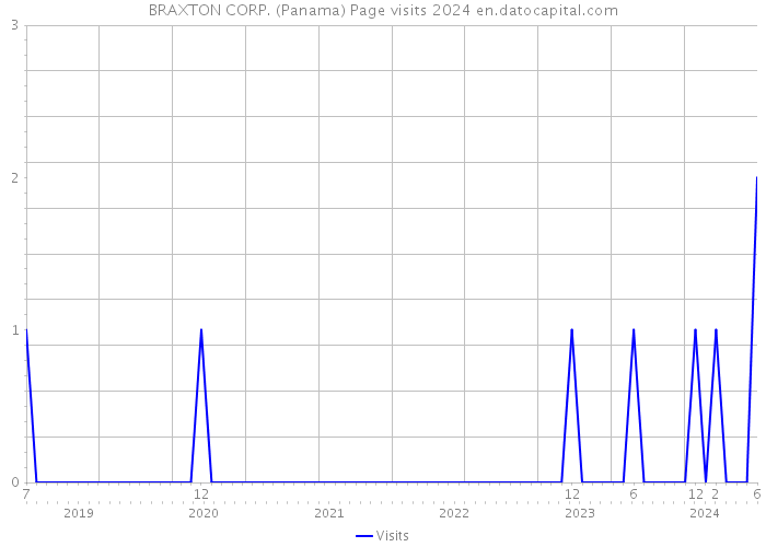 BRAXTON CORP. (Panama) Page visits 2024 