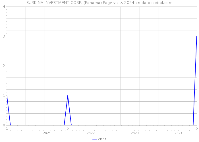 BURKINA INVESTMENT CORP. (Panama) Page visits 2024 