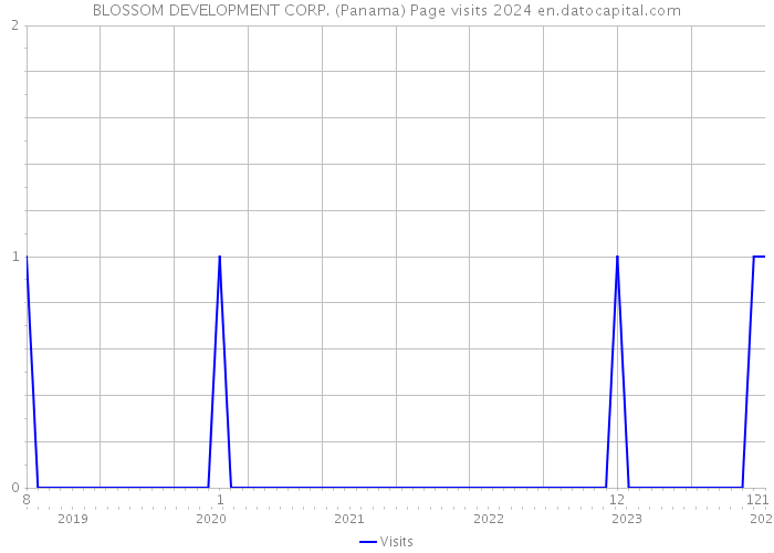 BLOSSOM DEVELOPMENT CORP. (Panama) Page visits 2024 