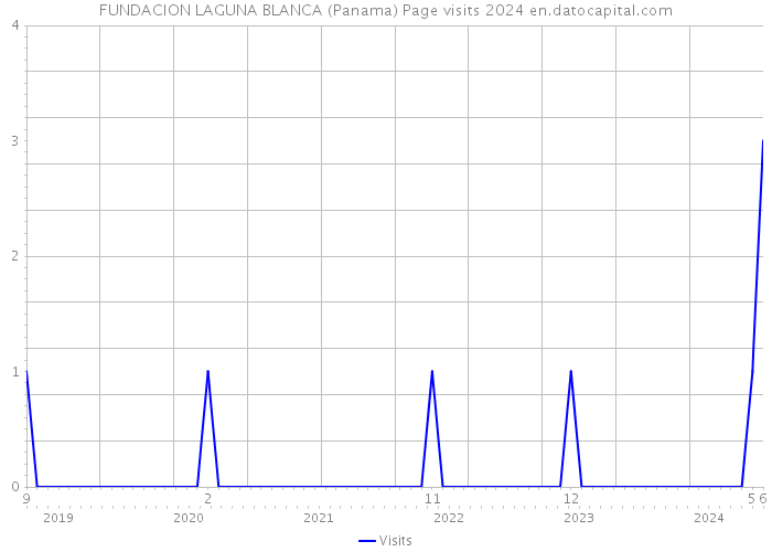 FUNDACION LAGUNA BLANCA (Panama) Page visits 2024 