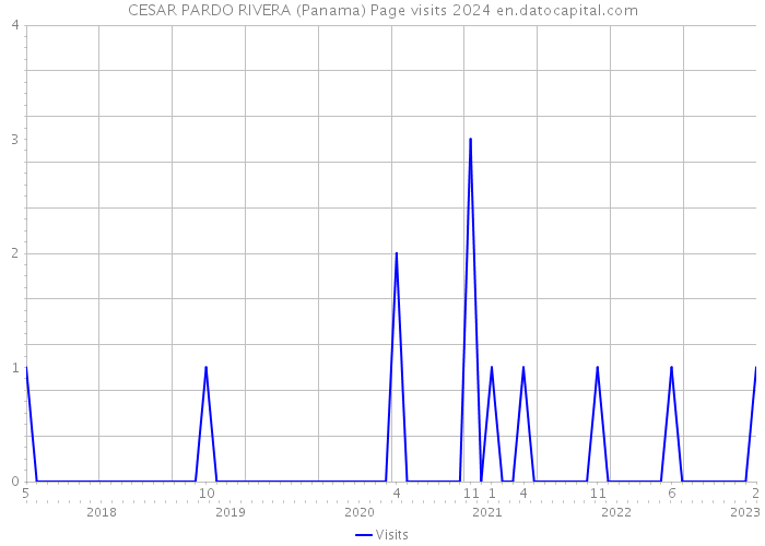 CESAR PARDO RIVERA (Panama) Page visits 2024 