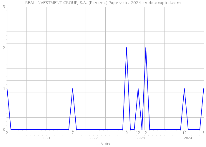 REAL INVESTMENT GROUP, S.A. (Panama) Page visits 2024 