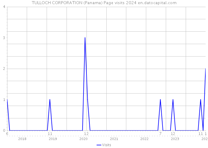 TULLOCH CORPORATION (Panama) Page visits 2024 