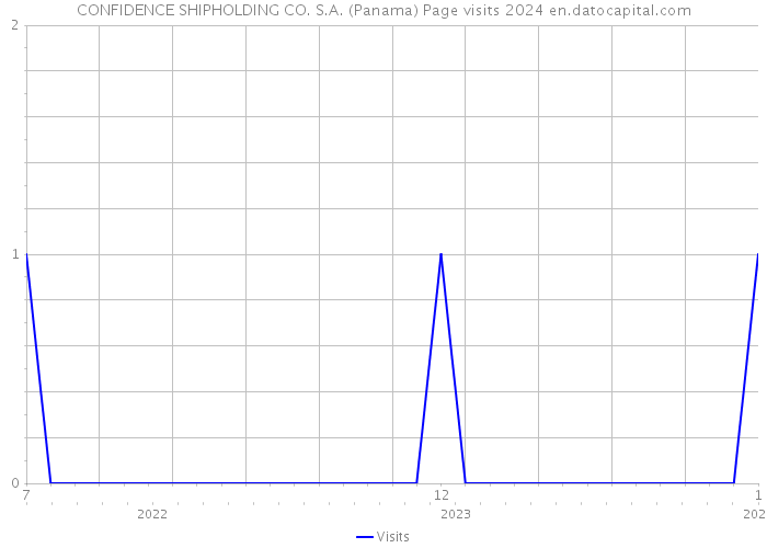 CONFIDENCE SHIPHOLDING CO. S.A. (Panama) Page visits 2024 
