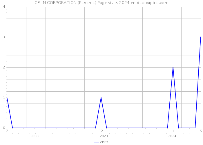 CELIN CORPORATION (Panama) Page visits 2024 