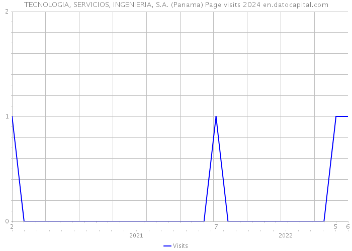 TECNOLOGIA, SERVICIOS, INGENIERIA, S.A. (Panama) Page visits 2024 