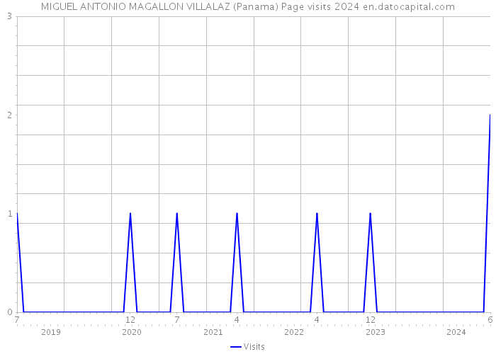 MIGUEL ANTONIO MAGALLON VILLALAZ (Panama) Page visits 2024 