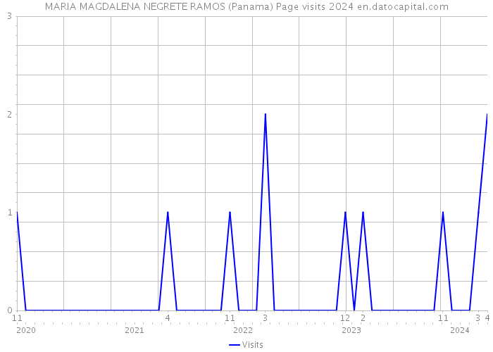 MARIA MAGDALENA NEGRETE RAMOS (Panama) Page visits 2024 