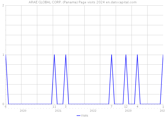 ARAE GLOBAL CORP. (Panama) Page visits 2024 