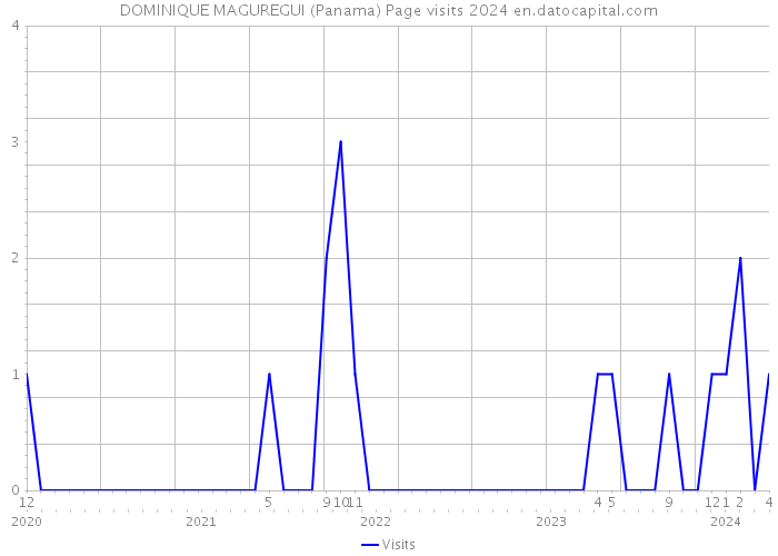 DOMINIQUE MAGUREGUI (Panama) Page visits 2024 
