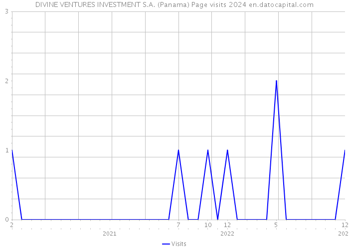 DIVINE VENTURES INVESTMENT S.A. (Panama) Page visits 2024 