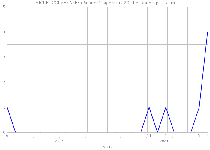 MIGUEL COLMENARES (Panama) Page visits 2024 