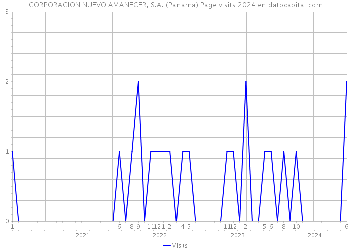 CORPORACION NUEVO AMANECER, S.A. (Panama) Page visits 2024 