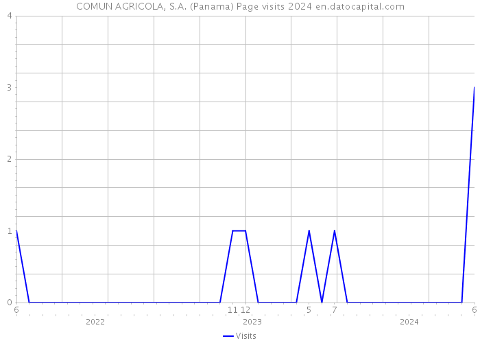 COMUN AGRICOLA, S.A. (Panama) Page visits 2024 