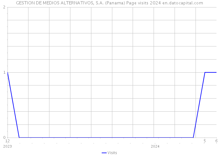 GESTION DE MEDIOS ALTERNATIVOS, S.A. (Panama) Page visits 2024 