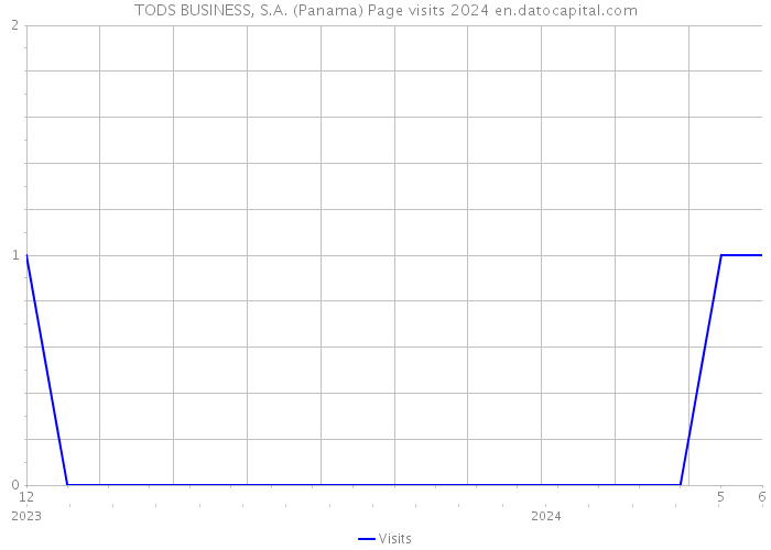 TODS BUSINESS, S.A. (Panama) Page visits 2024 