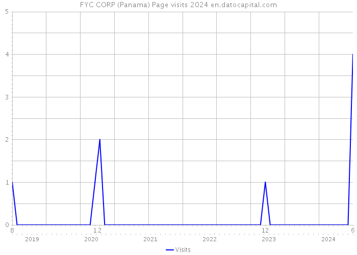 FYC CORP (Panama) Page visits 2024 