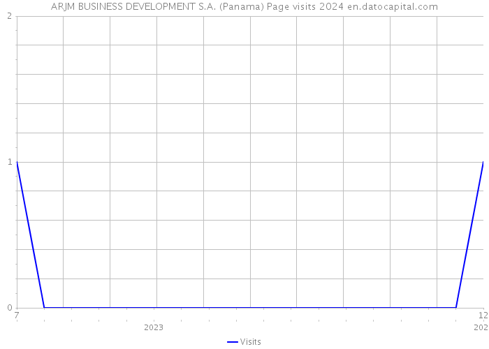 ARJM BUSINESS DEVELOPMENT S.A. (Panama) Page visits 2024 
