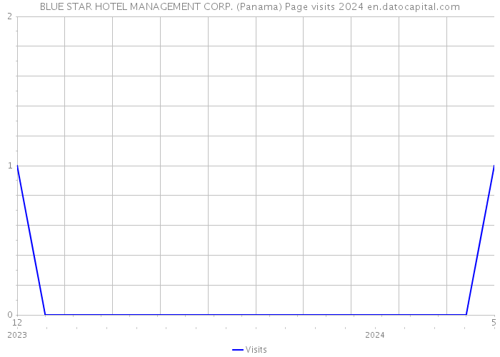 BLUE STAR HOTEL MANAGEMENT CORP. (Panama) Page visits 2024 