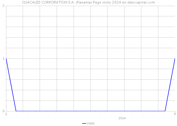 GUACALES CORPORATION S.A. (Panama) Page visits 2024 