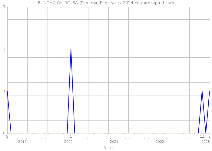 FUNDACION ROLSA (Panama) Page visits 2024 