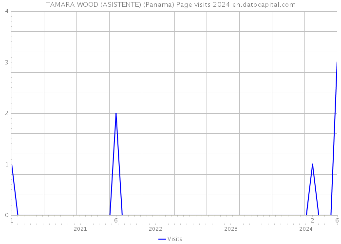 TAMARA WOOD (ASISTENTE) (Panama) Page visits 2024 