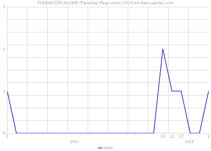 FUNDACION ALUME (Panama) Page visits 2024 