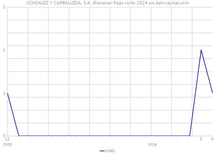 GONZALEZ Y CARBALLEDA, S.A. (Panama) Page visits 2024 