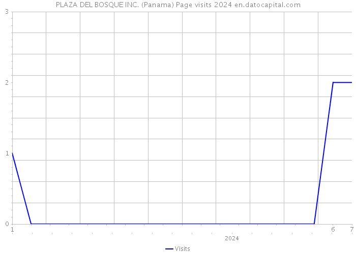 PLAZA DEL BOSQUE INC. (Panama) Page visits 2024 